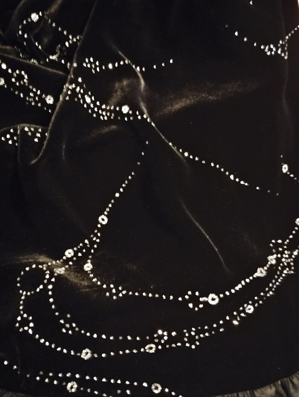 WOW Rare Exquisite Escada Couture 6 Crystal Black Velvet Silk Luxury Dress Italy - Picture 8 of 12